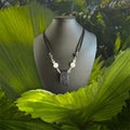 White Lava with Tectite necklace