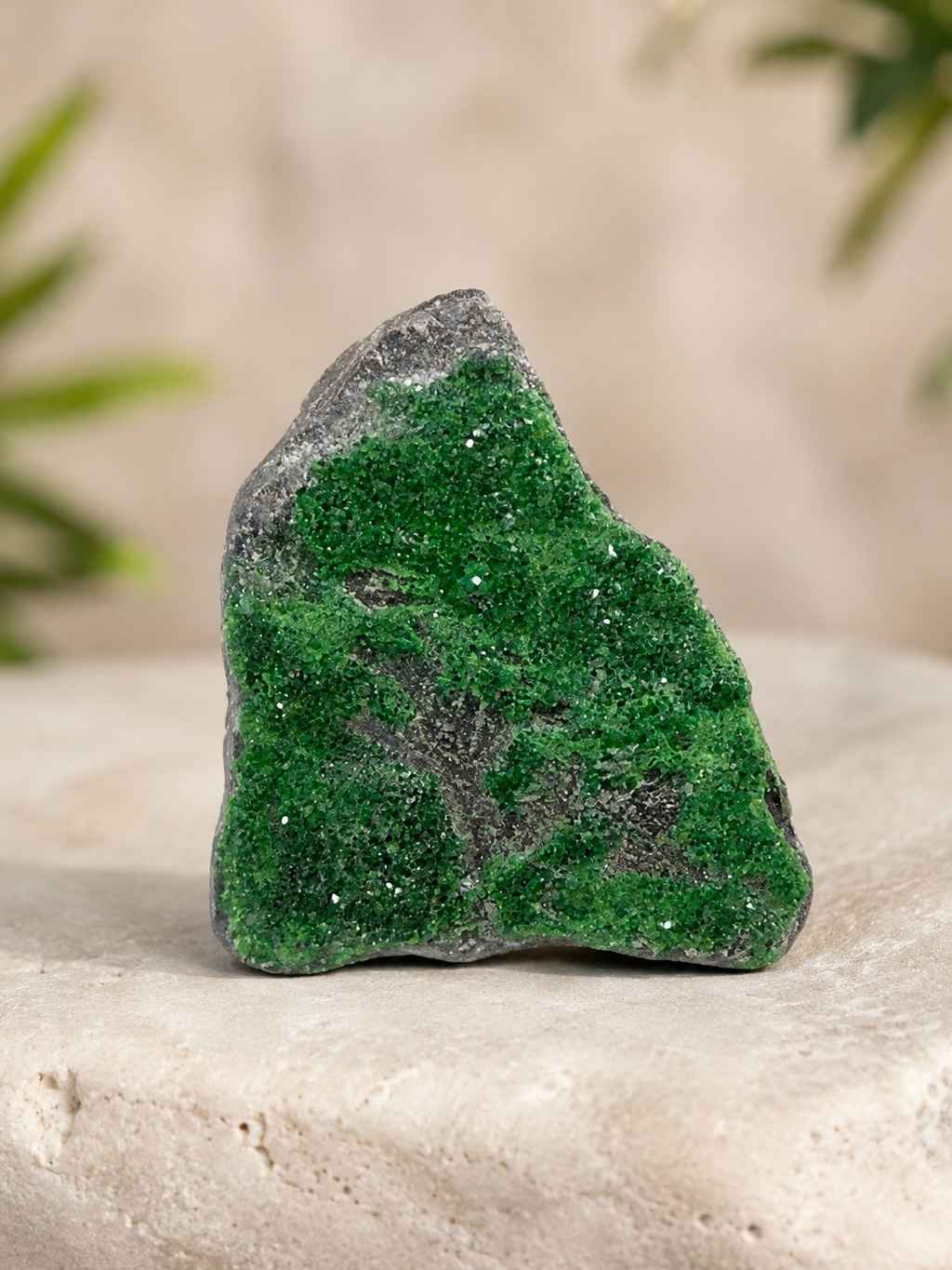 Unique Uvarovite pendant