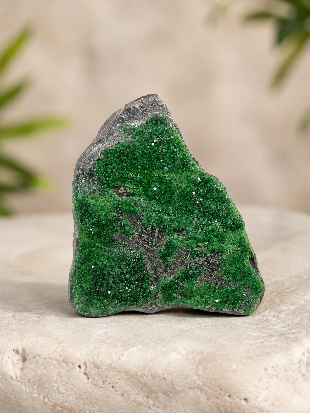 Unique Uvarovite pendant