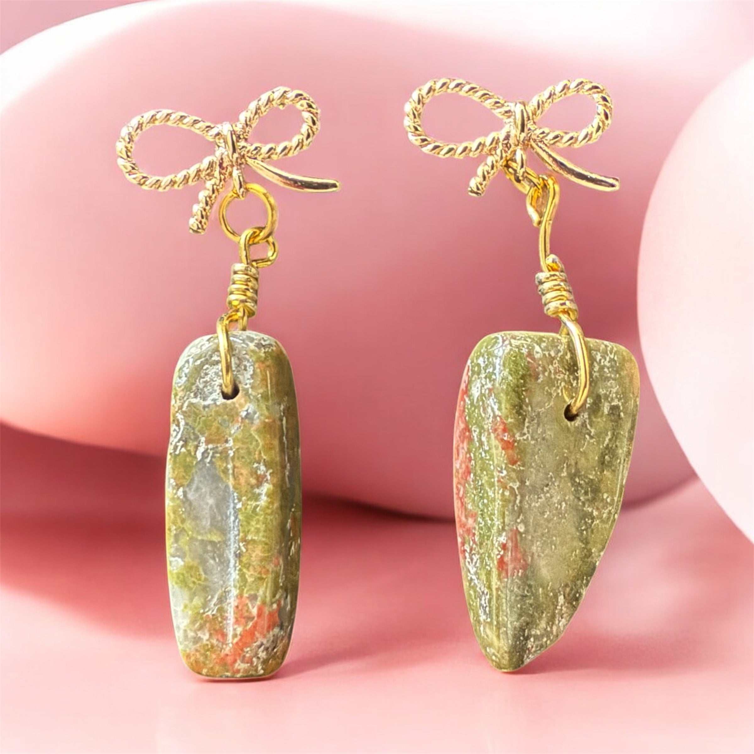 Natural stone earrings
