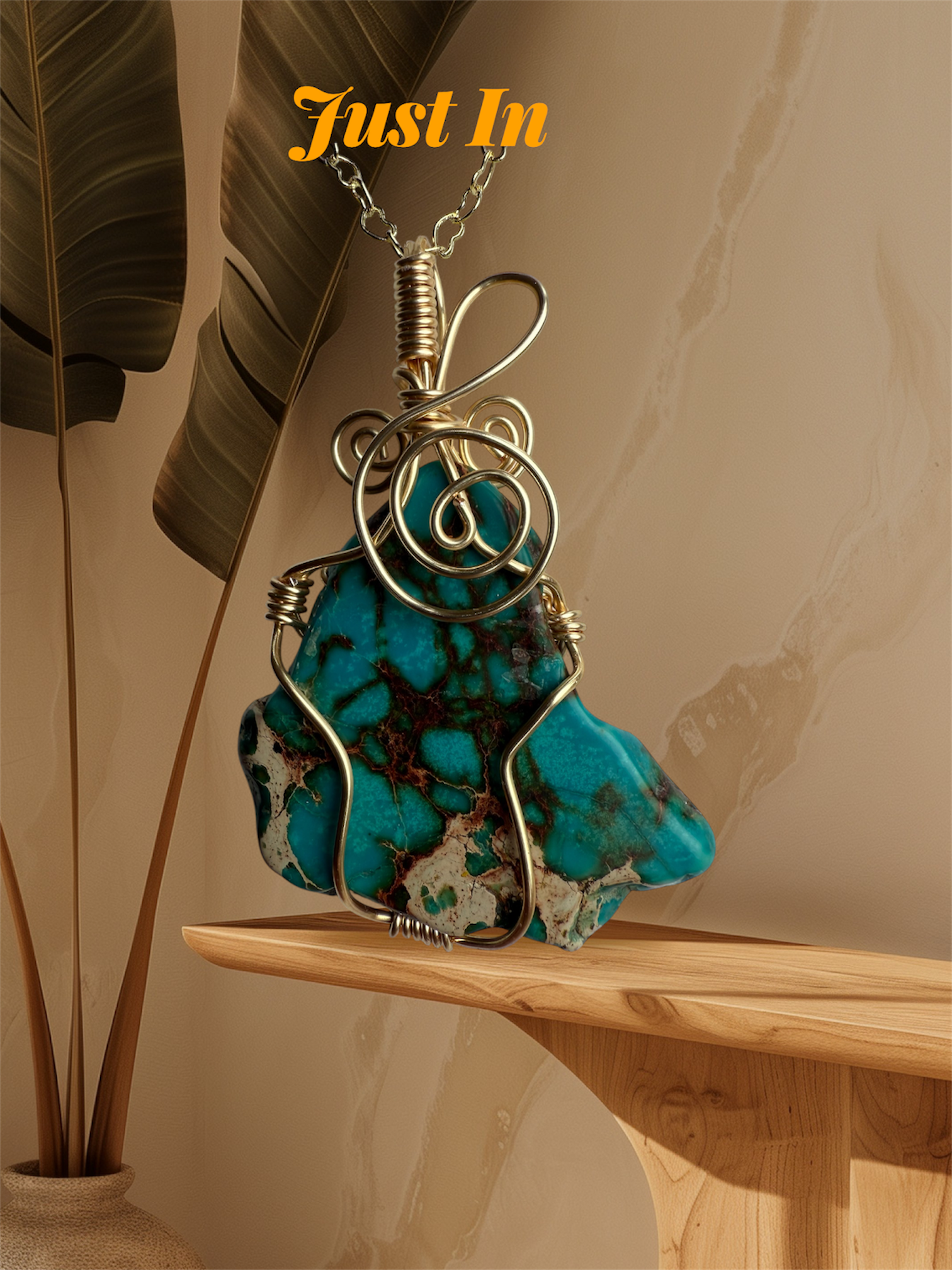 Natural Turquoise Pendant