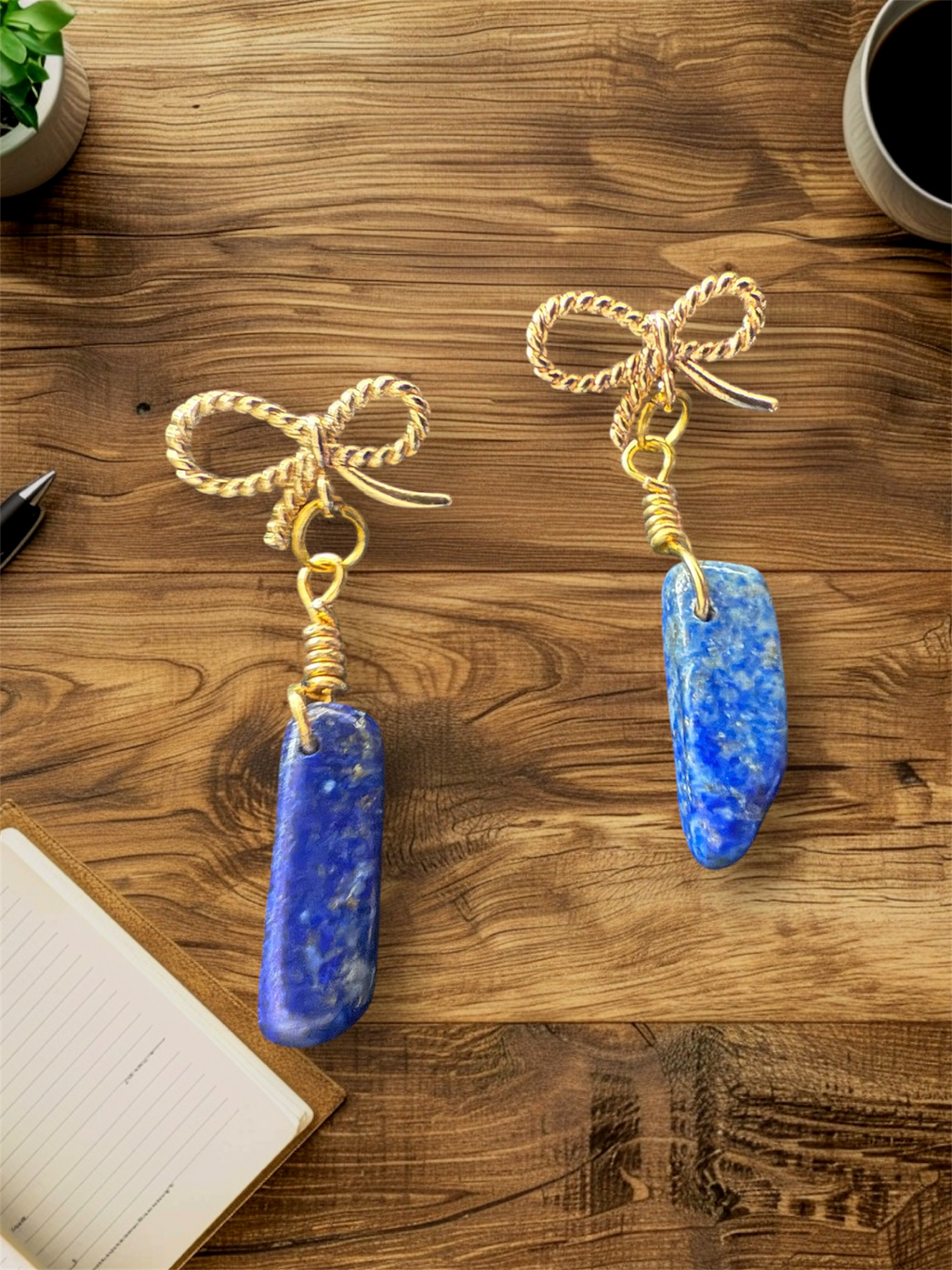 Natural stone earrings