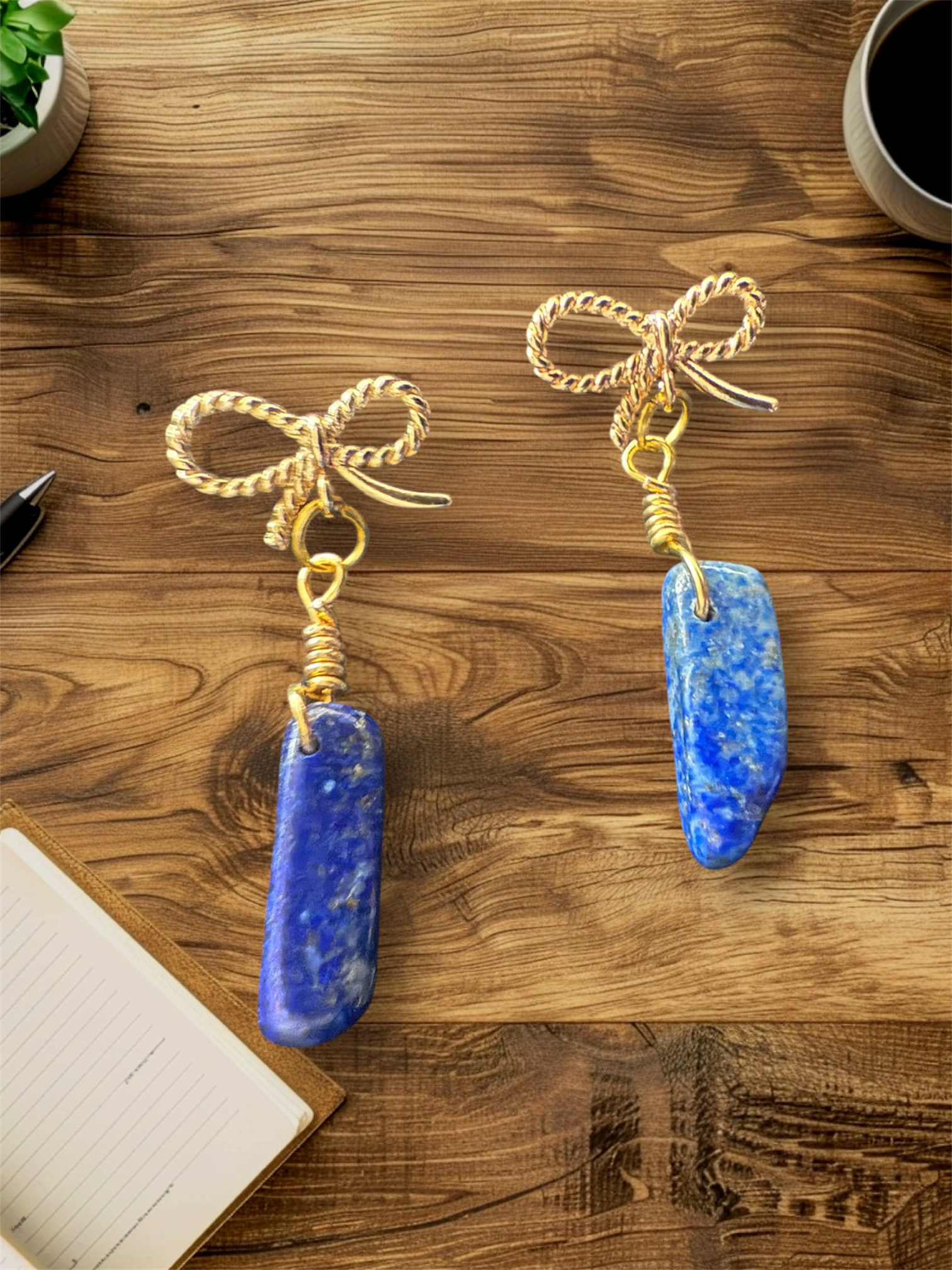 Natural stone earrings