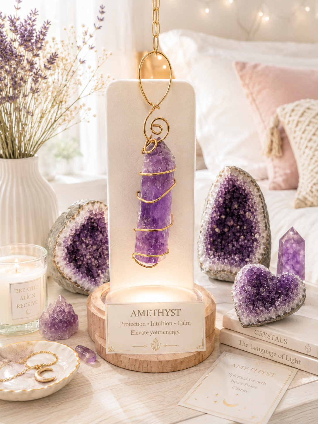 Amethyst Crystal pendant