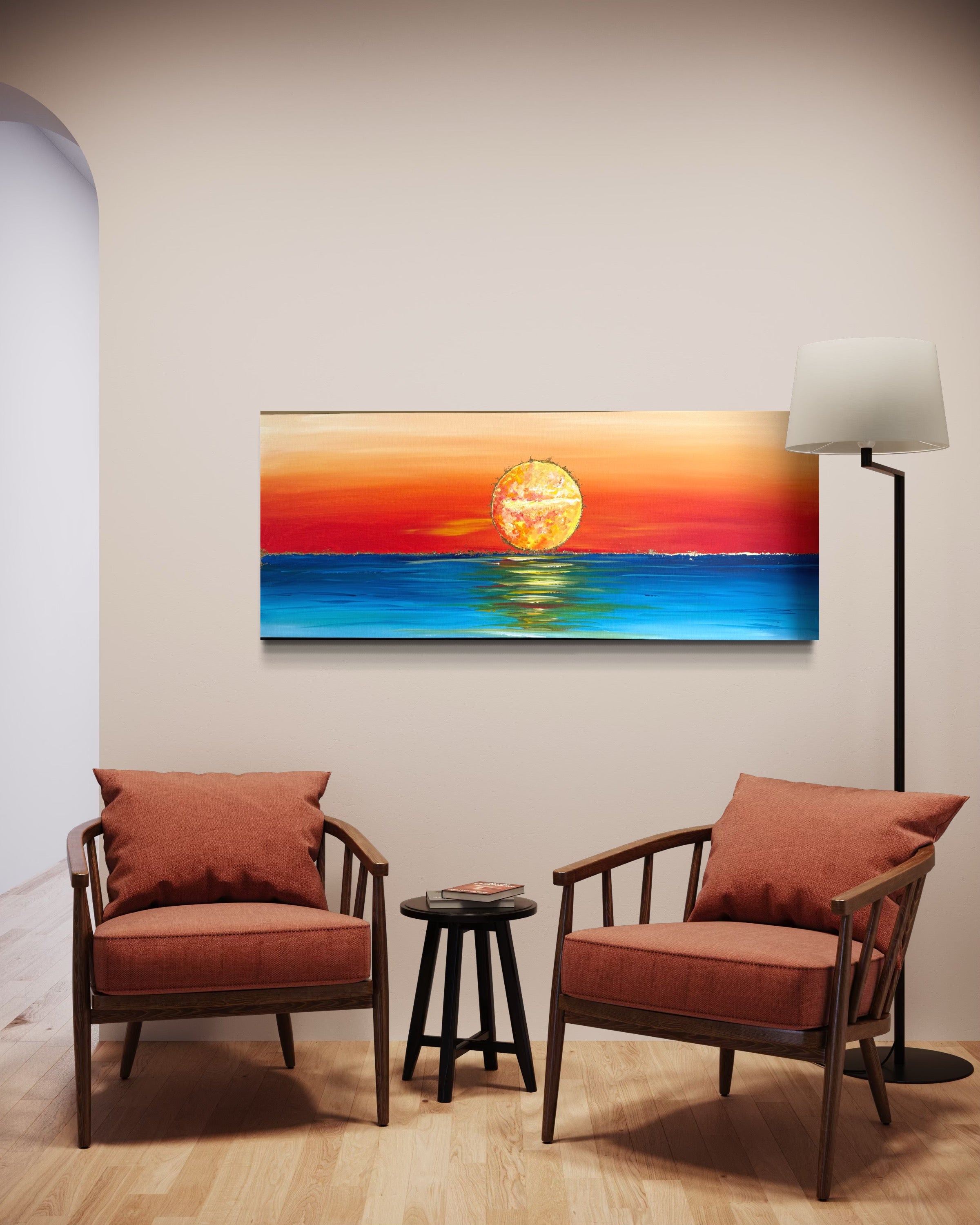 Mediterranean Burning Sunset