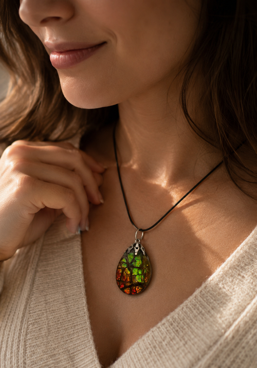 Beautiful Ammolite pendant
