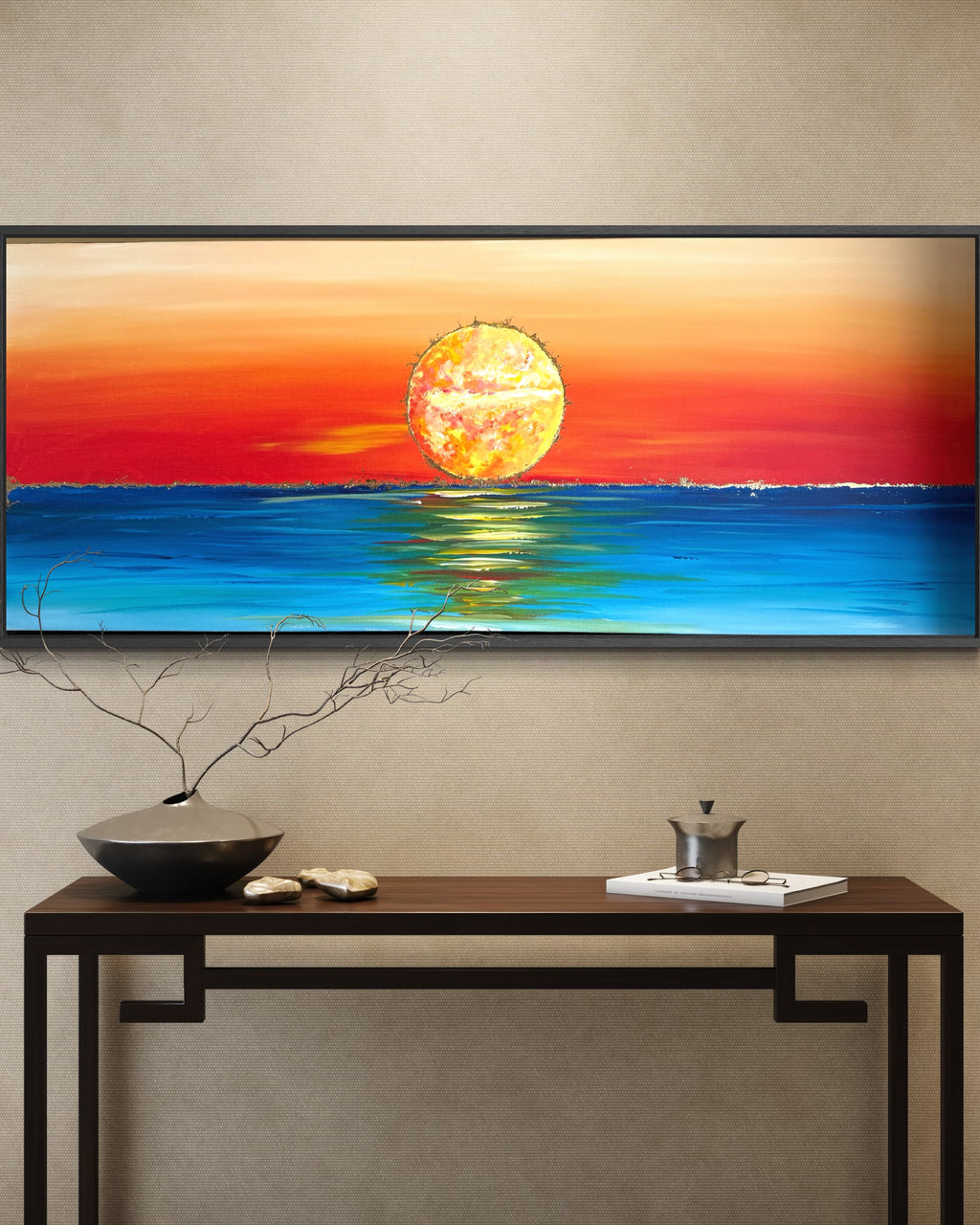 Mediterranean Burning Sunset