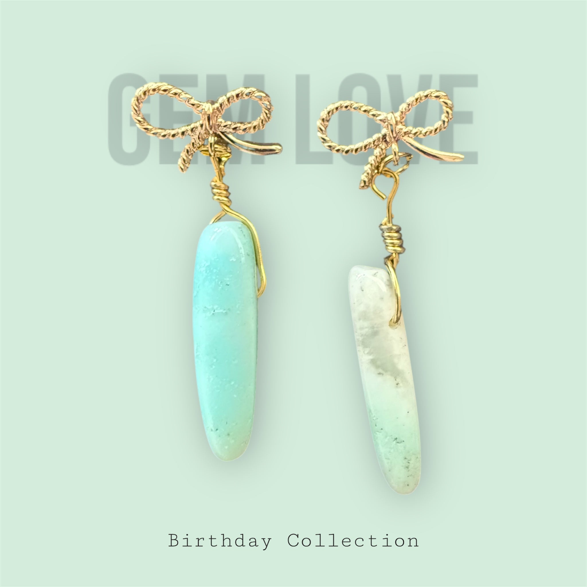 Natural stone earrings