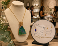 Unique Uvarovite pendant